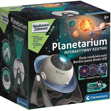 PLANETARIUM INTERAKTYWNY RZUTNIK LED APLIKACJA CLEMENTONI