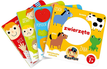 CzuCzu 4 książeczki BIBLIOTECZKA MALUCHA 12m.+