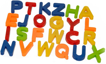 LITERKI MAGNETYCZNE ALFABET ZESTAW DO TABLICY 24el