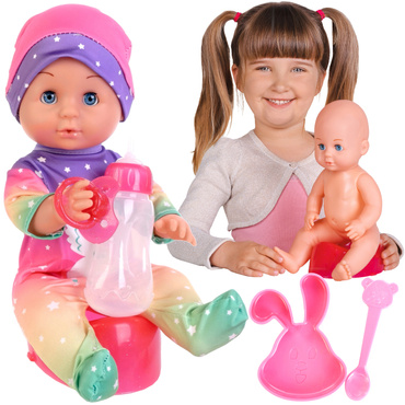 LALKA NATALIA SIUSIAJĄCY BOBAS Z AKCESORIAMI ZESTAW SIUSIA 30cm