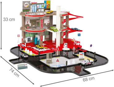 Mochtoys TOTAL DUŻY GARAŻ PARKING 3 POZIOMY Stacja TOR