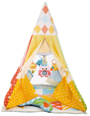NAMIOT TIPI DOMEK MATA EDUKACYJNA ZABAWKI PODUSZKA
