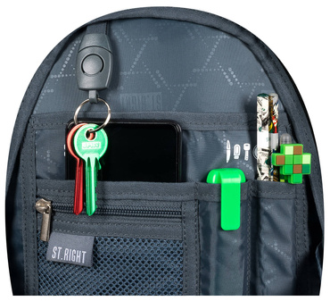 PLECAK SZKOLNY DLA CHŁOPCA 4 KOMORY BP-04 NEON PAD ST.RIGHT