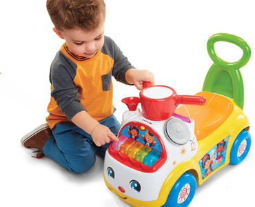 Fisher Price NOWY JEŹDZIK CHODZIK 3w1 MUZYCZNA PARADA ŻÓŁTY