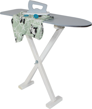 DUŻY DREWNIANY ZESTAW DO PRANIA DLA DZIECI PRALKA SUSZARKA DESKA AKCESORIA