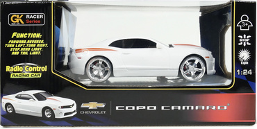 AUTO ZDALNIE STEROWANE CHEVROLET CAMARO SAMOCHÓD RC NA PILOTA ŚWIATŁO 1:24