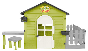 DOMEK OGRODOWY ZJEŻDŻALNIA STOLIK PŁOTEK PLAC ZABAW ZESTAW 3W1 Mochtoys