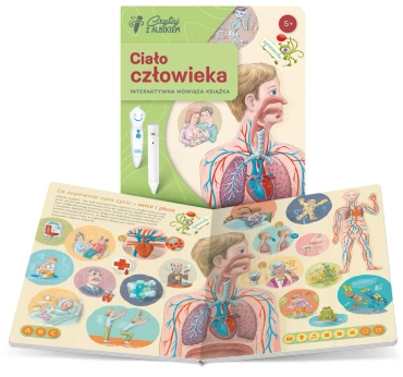 CZYTAJ Z ALBIKIEM CIAŁO CZŁOWIEKA ZESTAW MÓWIĄCE PIÓRO Z KSIĄŻKĄ