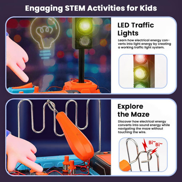 EKSPERYMENTY Z ELEKTRYCZNOŚCIĄ ZESTAW DOŚWIADCZALNY NAUKOWY NAUKA O PRĄDZIE