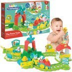 INTERAKTYWNY POCIĄG FARMERA TOR FARMA KLOCKI zwierzątka CLEMENTONI