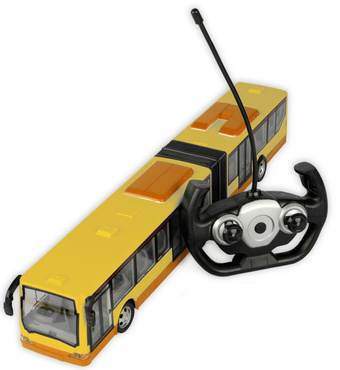 DUŻY AUTOBUS STEROWANY RC PRZEGUBOWY miejski LED Akumulator USB