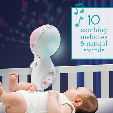 B-Kids MUZYCZNA KARUZELA Projektor Lampka 3w1 Pink