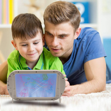 TABLICA 3D PODŚWIETLANA KOLOROWA LED SZABLONY ZESTAW