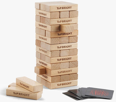 GRA DREWNIANA WIEŻA KLOCKI DOMINO TOP BRIGHT
