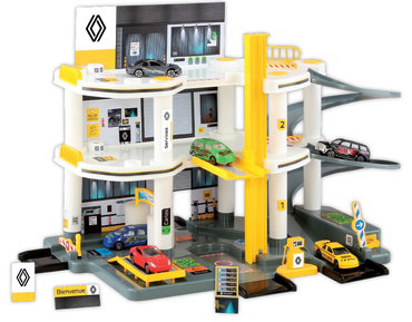 RENAULT GARAŻ DLA DZIECI PARKING 3 POZIOMY TOR ZJAZDOWY WINDA STACJA + AUTO MOCHTOYS