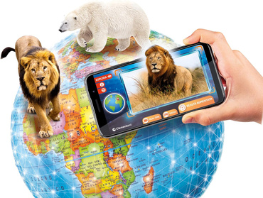 GLOBUS INTERAKTYWNY EDUGLOBUS DIGITAL REAL TIME APLIKACJA CLEMENTONI