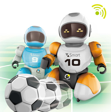 2 ROBOT ZDALNIE STEROWANE GRAJĄCE W PIŁKĘ CHODZĄCE PILOT KNABO FOOTBALL