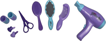 DREWNIANA TOALETKA Z TABORETEM I AKCESORIAMI 