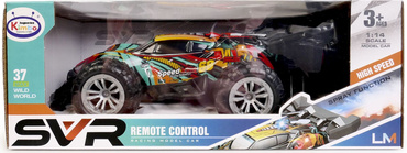 SAMOCHÓD Wyścigowy AUTO FUTURE ZDALNIE STEROWANE RC DYMI światło LED CZARNY