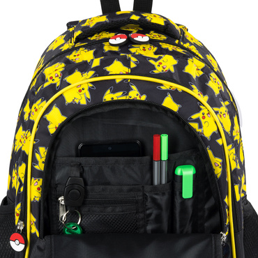 PLECAK TORNISTER SZKOLNY 3-KOMOROWY POKEMON PIKACHU BPL-59