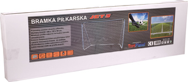2 DUŻE METALOWE BRAMKI 240cm BRAMKA PIŁKARSKA SIATKA KOMPLET ZESTAW