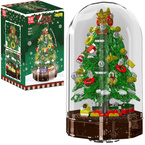 KLOCKI konstrukcyjne CHOINKA POZYTYWKA ŚWIATŁO LED MUZYKA 688 elementów