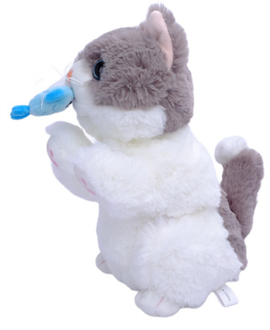 KOTEK INTERAKTYWNY Z RYBKĄ reaguje na dotyk NAGRYWA dźwięki