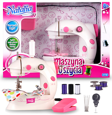 NATALIA PRAWDZIWA MASZYNA DO SZYCIA DLA DZIECI NA BATERIE