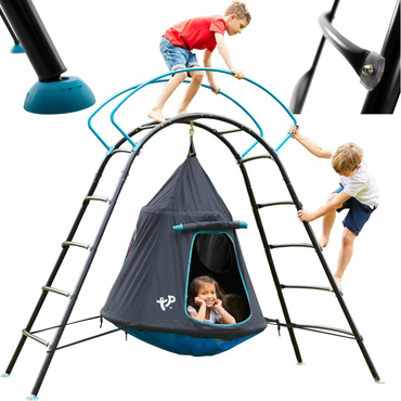 PLAC ZABAW DOMEK UFO HUŚTAWKA DRABINKA WSPINACZKOWA FOTEL WISZĄCY NAMIOT TP TOYS