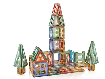 KLOCKI MAGNETYCZNE konstrukcyjne DLA DZIECI zestaw 84 el