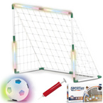 BRAMKA LED PIŁKARSKA 85x68cm DLA DZIECI PODŚWIETLANA ZESTAW PIŁKA + POMPKA