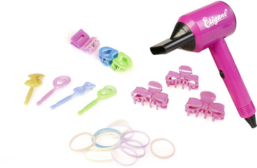 GŁOWA DO STYLIZACJI ZESTAW LALKA WŁOSY FRYZURY gumki spinki NATALIA