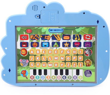 TABLET DLA DZIECI DWUSTRONNY PAD EDUKACYJNY 2w1 INTERAKTYWNY ZNIKOPIS po polsku E-EDU