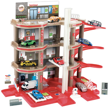 TOTAL GARAŻ DLA DZIECI PARKING 4 POZIOMY TOR zjazdowy WINDA STACJA MOCHTOYS