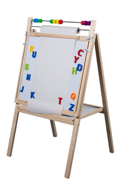 REGULOWANA TABLICA MAGNETYCZNA KREDOWA PAPIER LICZYDŁO 6W1 78-118cm
