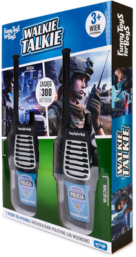 WALKIE TALKIE POLICJA KRÓTKOFALÓWKI DLA 2 OSÓB DUŻY ZASIĘG DO 300m