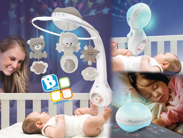 B-Kids MUZYCZNA KARUZELA Projektor Lampka 3w1 Beżowa