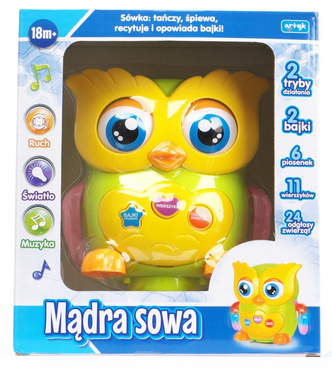 EDUKACYJNA MĄDRA SOWA OPOWIADA BAJKI ŚPIEWA PL Edu