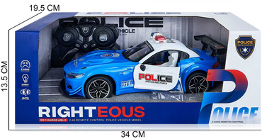 AUTO POLICJA STEROWANE RC SAMOCHÓD AKUMULATOR LED OTWIERANE DRZWI Z PILOTA USB