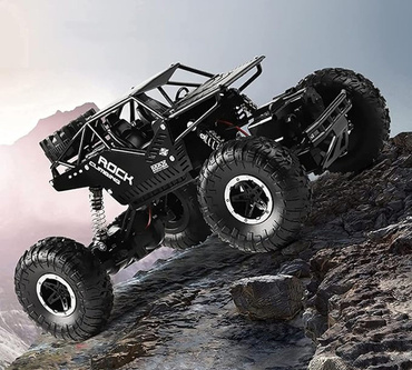 SAMOCHÓD ZDALNIE STEROWANY JUNIOR RC TERENOWY 4x4 AUTO CZARNY