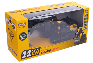 DUŻA KOPARKA ZDALNIE STEROWANA NA PILOTA RUCHOMA ŁYŻKA RC Akumulator USB PARA WODNA