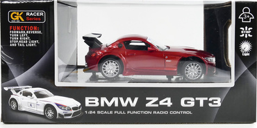 AUTO ZDALNIE STEROWANE BMW Z4 GT3 SAMOCHÓD RC NA PILOTA ŚWIATŁO 1:24