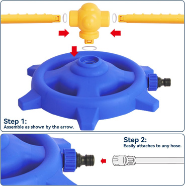 ZRASZACZ OGRODOWY OBROTOWY FONTANNA NATRYSK DZIECI