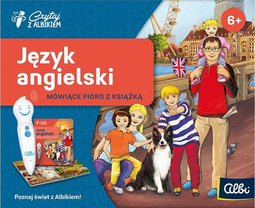 DUŻY ZESTAW JĘZYK ANGIELSKI + MÓWIĄCE PIÓRO CZYTAJ Z ALBIKIEM 
