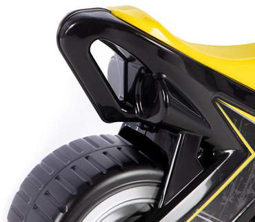 MOTOREK ROWEREK BIEGOWY JEŹDZIK DUŻY MOTOR MX ŚCIGACZ szerokie koła 69cm CZARNO-ŻÓŁTY