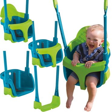 HUŚTAWKA KUBEŁKOWA 4w1 ROŚNIE RAZEM Z DZIECKIEM 6m+ TP TOYS QUADPOD