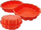 2szt MOCNA PIASKOWNICA Basen MUSZELKA Twins Orange POMARAŃCZOWA