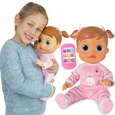 INTERAKTYWNA LALKA EMMA MÓWIĄCA 38cm UCZY SIĘ MÓWIĆ POWTARZA SŁOWA EPEE 