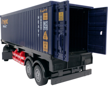 TIR DUŻA CIĘŻARÓWKA W WALIZCE ZDALNIE STEROWANA 52cm EFEKTY ŚWIATŁO DŹWIĘK USB