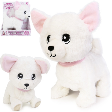 PIESEK INTERAKTYWNY CHODZĄCY PIES SZCZEKA REAGUJE NA DOTYK NATALIA